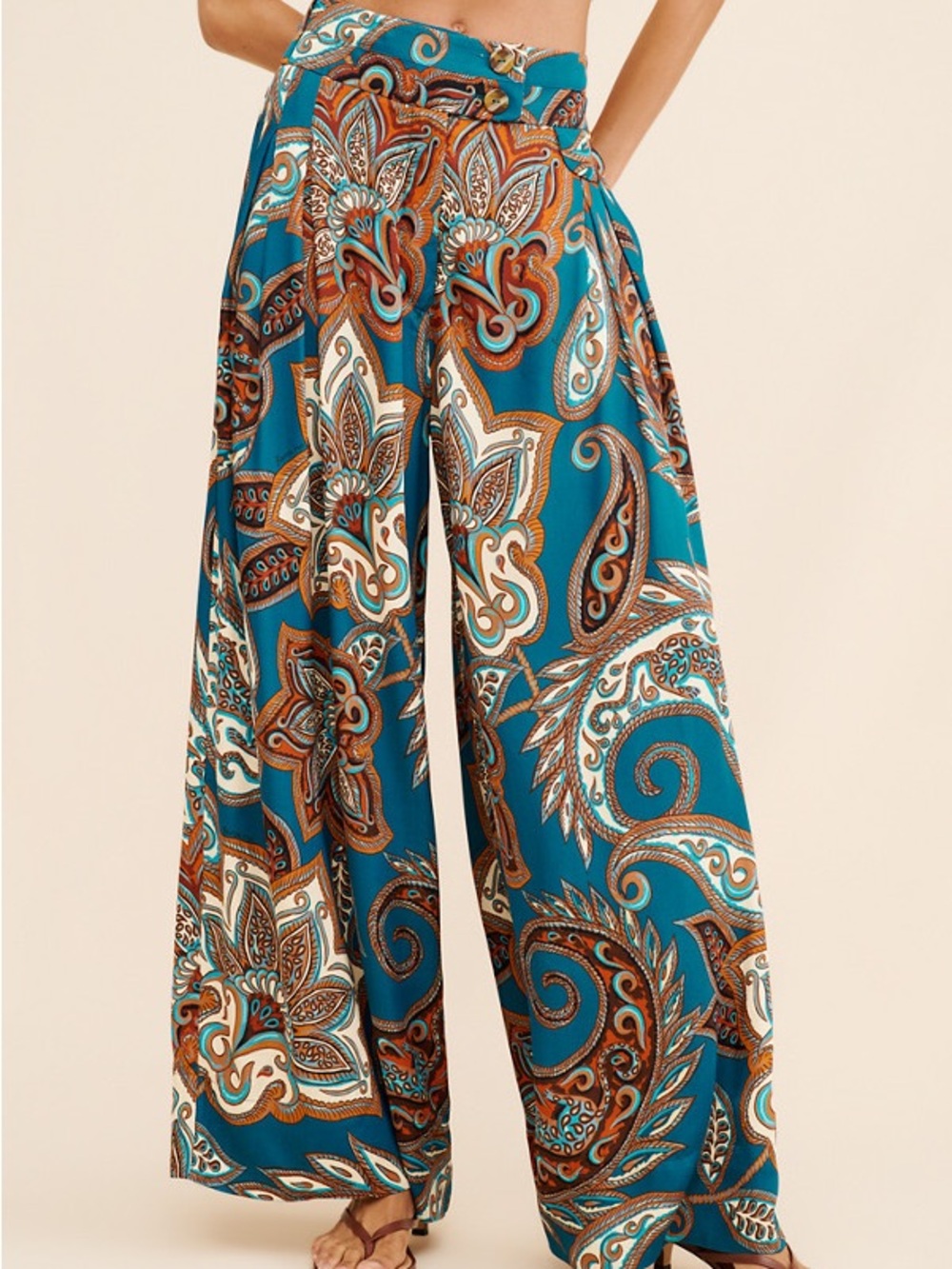 Nuuly x Farm Rio Leopard Paisley Pants